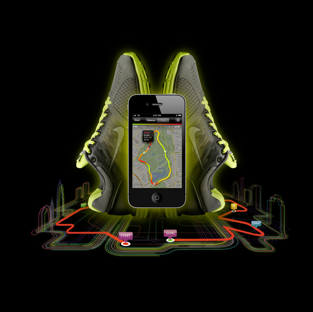 Nike+ GPS App, 2010Client: Nike; Design firm: R/GA Nike+ GPS App, 2010Client: Nike; Design firm: R/GA