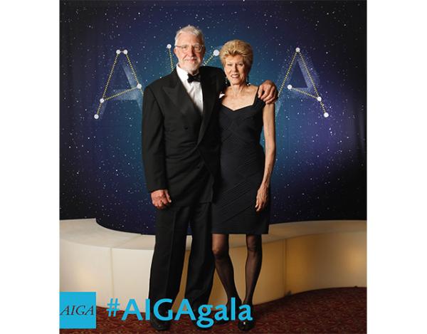 Ric Grefé and Karen Vogel Grefé at the 2015 AIGA Awards Gala photobooth Ric Grefé and Karen Vogel Grefé at the 2015 AIGA Awards Gala photobooth