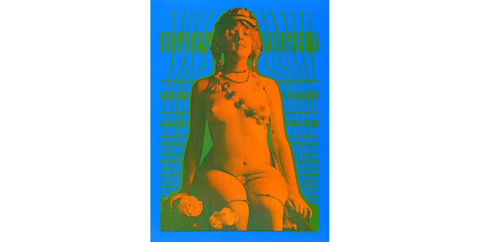 Blues Project , 1967, offset lithography, © Victor Moscoso Blues Project , 1967, offset lithography, © Victor Moscoso