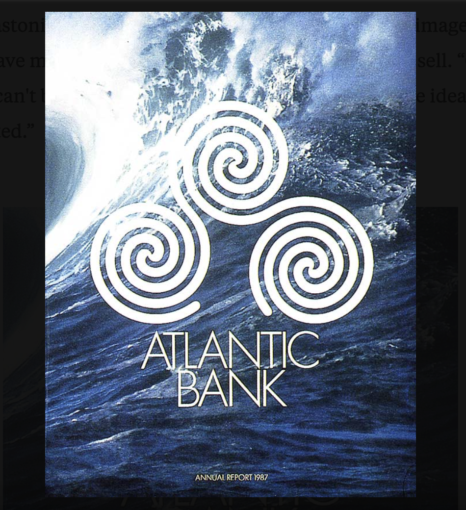 Logo (on an annual report) for a Greek bank in the U.S. that specializes in shipping. Logo (on an annual report) for a Greek bank in the U.S. that specializes in shipping.