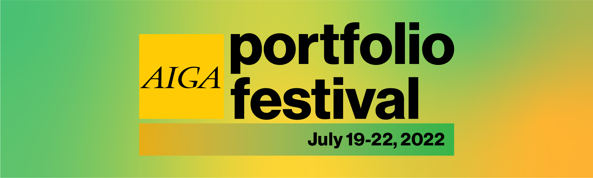 AIGA Portfolio Festival Logo AIGA Portfolio Festival Logo