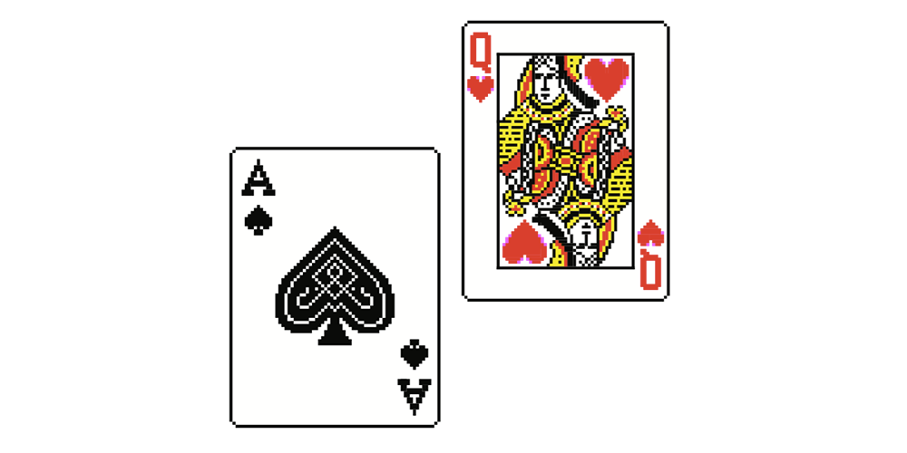 Solitaire cards designed for Microsoft, courtesy of Susan Kare Solitaire cards designed for Microsoft, courtesy of Susan Kare